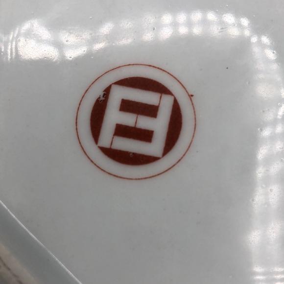 Vintage Andrea by Sadek Ceramic Decorative Plate, Trinket Dish Greens and Pinks - Picture 6 of 6